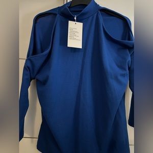 Women’s Sweater Xl blue shoulders out by Milan Kiss